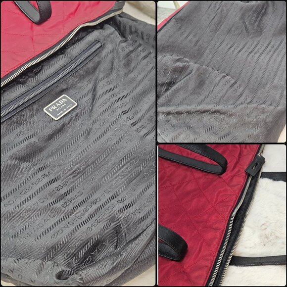 Prada Quilted Tessuto Nylon & Leather Tote Bag - Picture 10 of 16